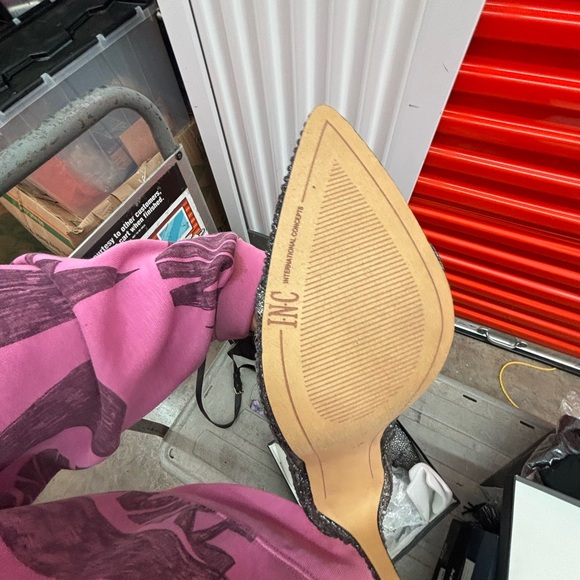 INC International Concepts Women's Glittery Silver Boots - Picture 10 of 16